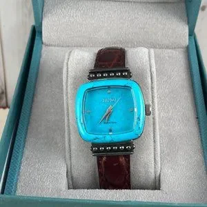 Vintage Beautiful Ecclissi Sterling Silver 925 Electric Blue Turquoise Watch Auction price result for ecclissi watch | Barnebys auction  main image 4